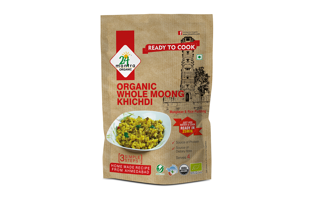 24 Mantra Organic Whole Moong Khichdi    Pack  200 grams
